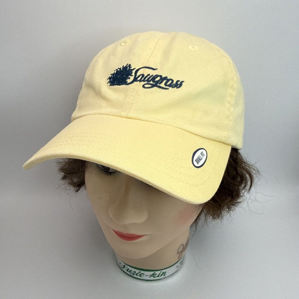 Sawgrass Country Club Hat Adjustable Golf Casual Imperial Yellow Strapback Small